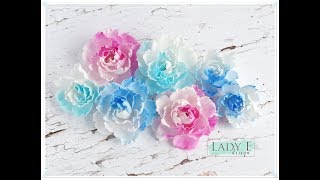 Foamiran Flowers Tutorial with Lady E Design Die - Flower 001