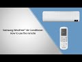 Samsung WindFree™ Air Conditioner: How to use the remote