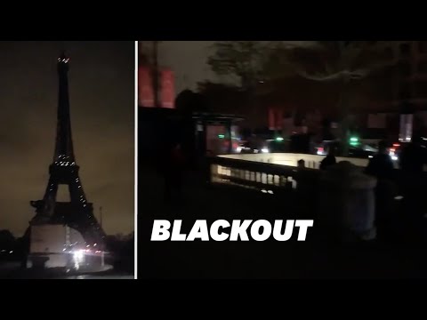 Les images de Paris dans le noir après une panne électrique