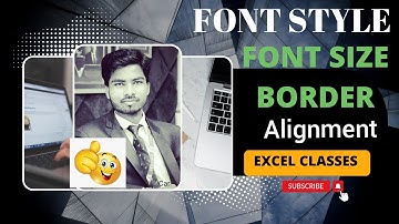 How to change Font color, size, style, Border,alignment in Ms excel Microsoft Excel #excel guruankit