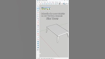 The fastest way to create a modern coffee table in SketchUp without using any plugins!