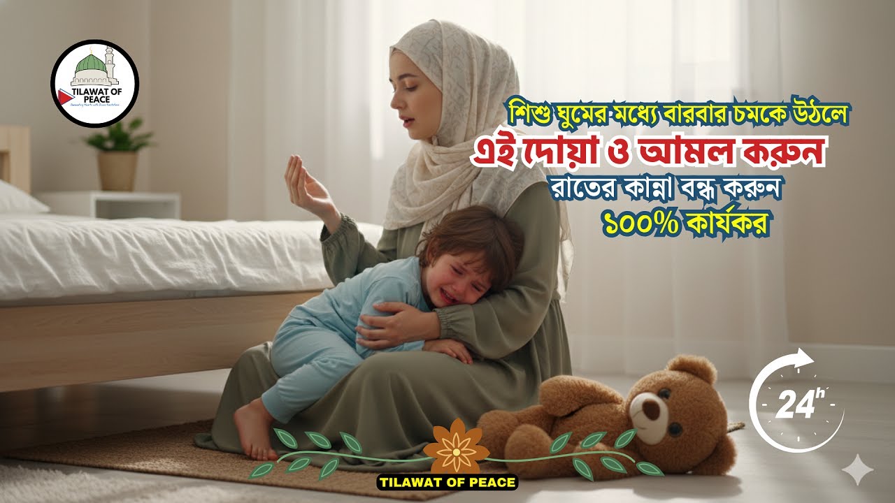 শিশু ঘুমের মধ্যে বারবার চমকে উঠলে করণীয় দোয়া ও আমল | শিশুদের জন্য বিশেষ রুকইয়াহ | Islamic Dua