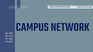 Campus Network Design