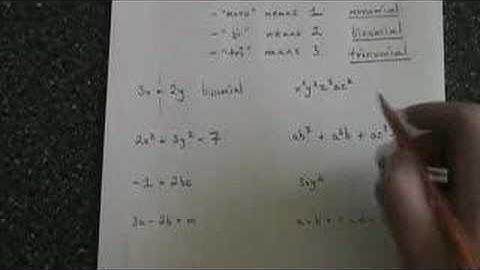 Names of Polynomials