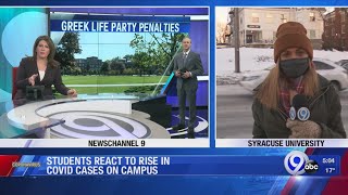 Students react to rise in COVID cases on campus