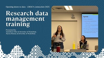 Research data management training – Opening doors to data