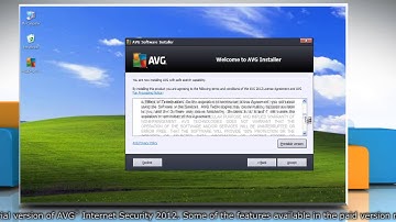How to install AVG® Internet Security 2012 on Windows® XP