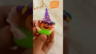 Хеллоуин, тыква лепка из пластилина,#halloween  #creative #diy #art #satisfying #modeling  #cute