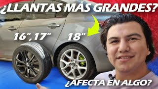 PONER LLANTAS MÁS GRANDES A UN AUTO | COMO PONER RINES MAS GRANDES DE FORMA SEGURA?