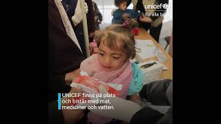 Din gåva öronmärks till krisen i gaza | Unicef Sverige