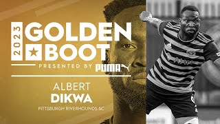 USL Championship 2023 Golden Boot | Albert Dikwa, Pittsburgh Riverhounds SC