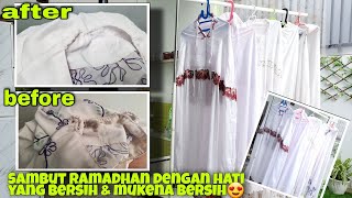 TIPS MENGHILANGKAN JAMUR DAN NODA BINTIK HITAM DI MUKENA||Zulaikha Pratiwi||Bersih Bersih Rumah