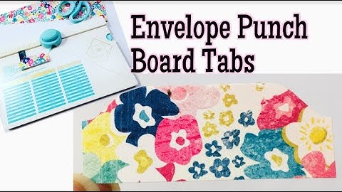 How to Make Envelope Punch Tabs EASY STEP BY STEP TUTORIAL