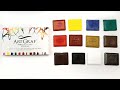 Viarco ArtGraf Tailor Shape 12 Set Review - Unboxing, First Impressions, Swatching and Painting!