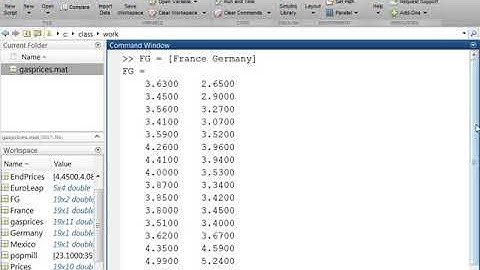 Concatenating arrays, Demonstration