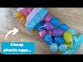 Grab a pack of cheap plastic eggs for this amazing outdoor decor idea!