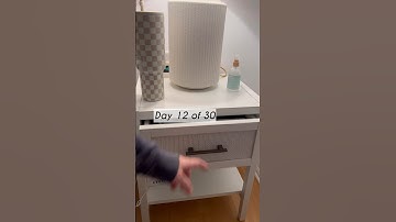 Day 12 of 30 organizing our home ✔️ Nightstand done! #asmr #organization #cleaning