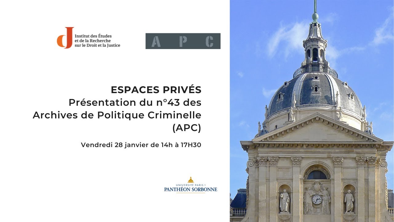 Présentation du n°43 des Archives de politique criminelle (APC)