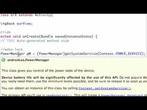 Android Application Development Tutorial 78 WakeLock To Keep You App From Sleeping 720p 30fps H2