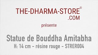 Vidéo: Statue de Bouddha Amitabha (H. 14 cm - résine) Art du Népal