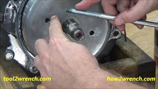 How to remove the stator charging rotor on a Harley Davidson