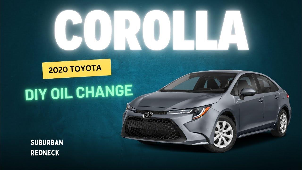 How to change oil 2020 Toyota Corolla 1.8L with Spin On Filter! - YouTube