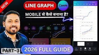 How To Make Line Charts in Canva | Canva Se Line Graph/Chart Kaise Banaye | Step-by-Step Tutorial 