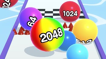 Ball Run 2048 - All Levels Gameplay Android, iOS ( Levels 4070 )