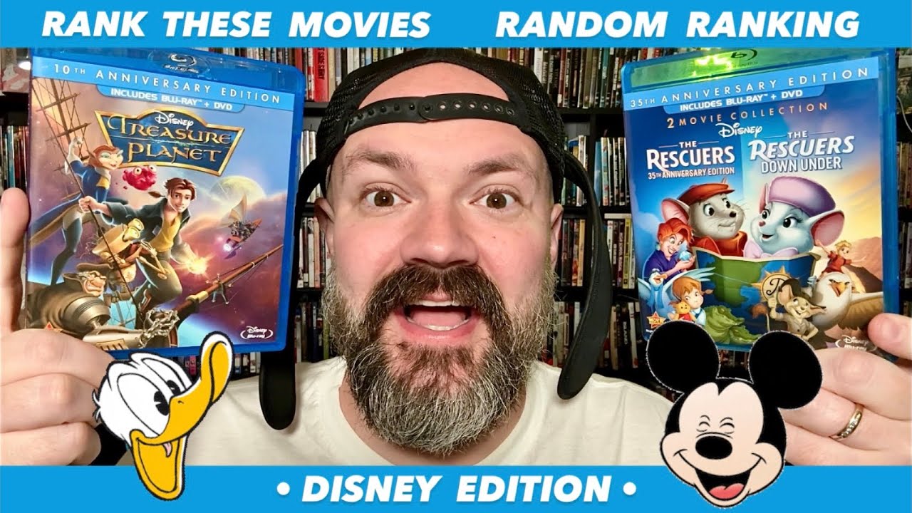 DISNEY MOVIES RANKED - The Rescuers (1977), The Rescuers Down Under (1990), Treasure Planet (2002)