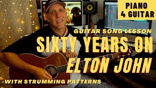 Elton John Sixty Years On Guitar Song Lesson - Piano For Guitar with TABS screenshot 4