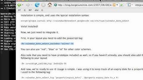 Integrating calendar in Rails