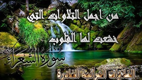 من أجمل التلاوات التى خشعت لها القلوب لقارى القلوب الشيخ محمد صديق المنشاوى فى سورة الشعراء