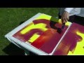 Rakeltechnik - Auf den Spuren von Gerhard Richter, squeegee technique, oil on canvas