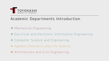 【Official】Toyohashi University of Technology Introduction Video Academic Departments Introduction