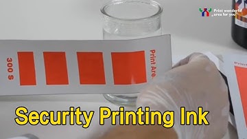 Invisible Security Printing Ink Temperature Sensitive Solvent Based Thermochromic