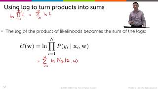 VERY OPTIONAL Expressing the log likelihood