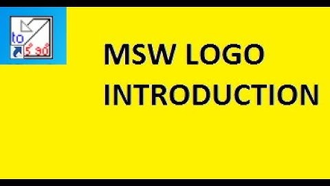 MSW logo introduction IN TELUGU part 1 || LEARN MSW LOGO || LOGO || Starting with msw logo class 3
