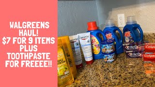 $7 for 9 items! Amazing Deals! Walgreens Haul! Extreme Couponing | Dec 8th!!