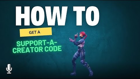 How to get a support a creator code! 2025!