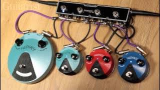 Dunlop Fuzz Face Mini FFM1 Silicon, FFM2 Germanium & FFM3 Jimi Hendrix pedal demo