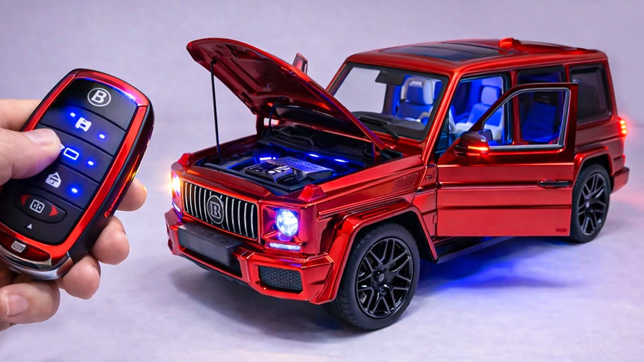Unboxing of Scale Model Car Mercedes G63 