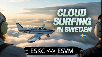 VFR Flight in Sweden 🇸🇪 | 3 Pilots | ESKC to ESVM (Cockpit View)