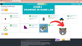 Codeorg Lesson 3 Drawing In Game Lab Unit 3 - Interactive Animations And Games 22-23