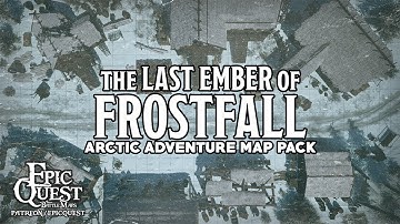 Arctic battlemaps for D&D and tabletop roleplaying games | snowy battlemaps for DND