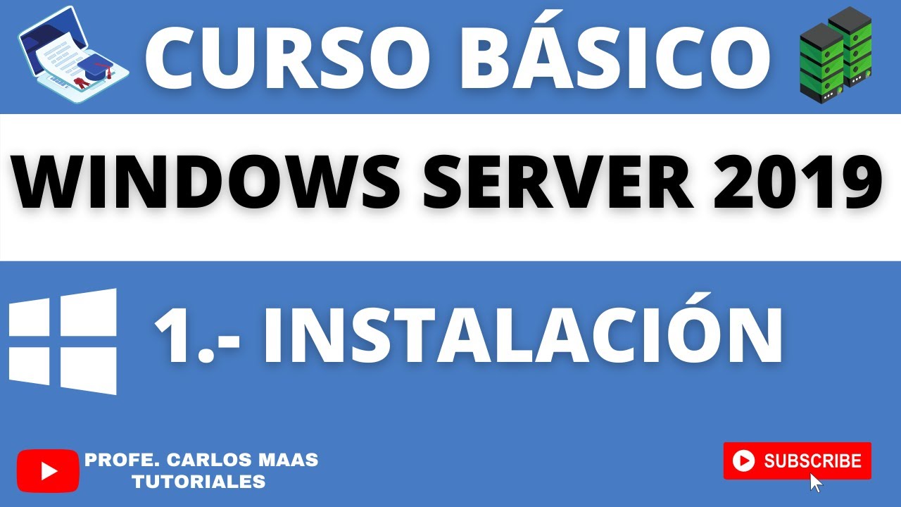 1.- Instalación: Curso Básico: Windows Server 2019 - YouTube
