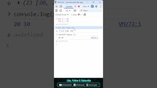The Two Variable Swap Trick #coding #frontend #developer #javascript