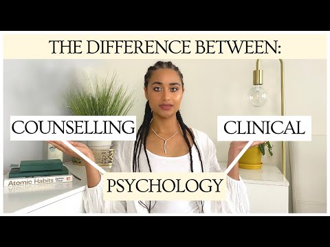 The main DIFFERENCES between CLINICAL and COUNSELLING PSYCHOLOGY