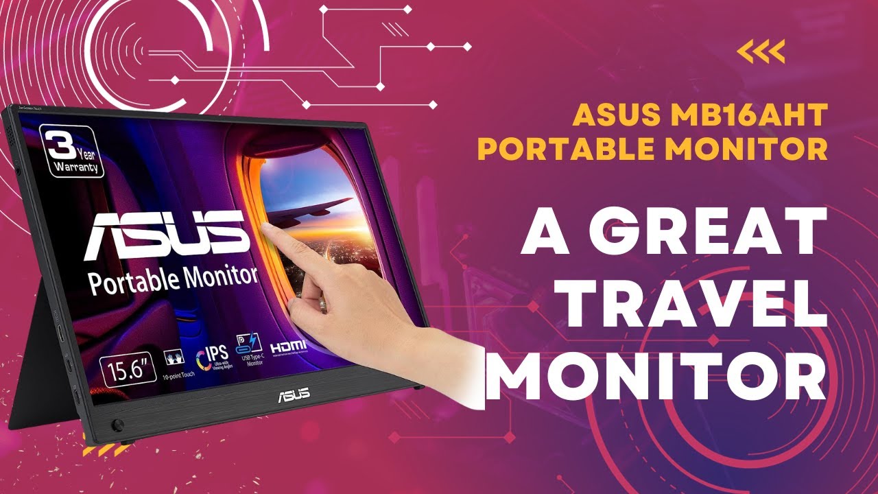 ASUS ZenScreen MB165B 16 inch Portable USB Monitor - YouTube