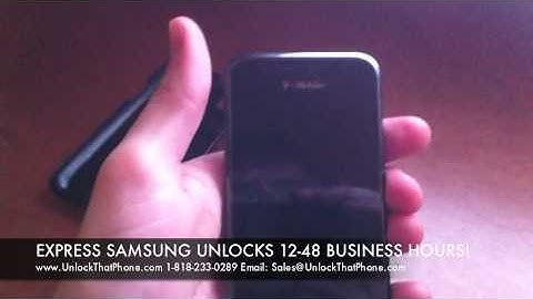 How to Unlock Samsung Vibrant with Code + Full Unlocking Tutorial!! tmobile at&t rogers o2 orange