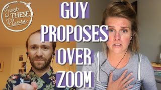 Guy Proposes Over Zoom - Just These Please by Just These Please 1,074 views 3 years ago 5 minutes, 4 seconds